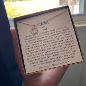 Gold Teacher Necklace